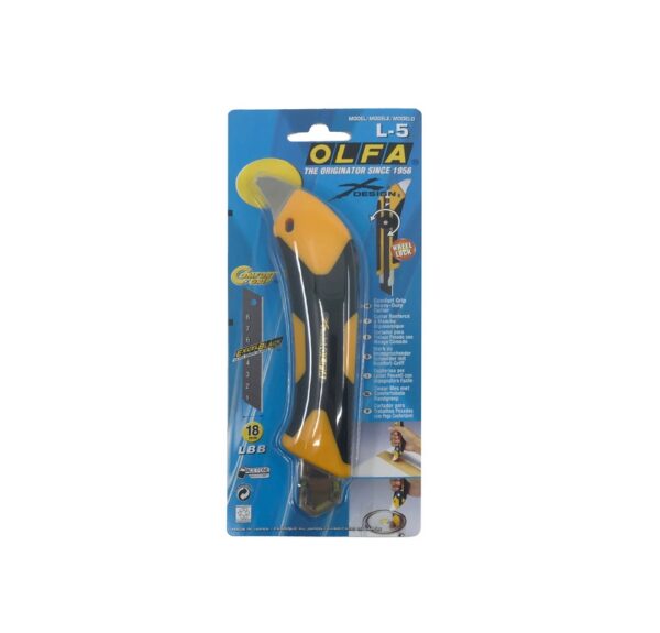 Messen: Olfa L-5 afbreekmes 18mm – Heavy Duty