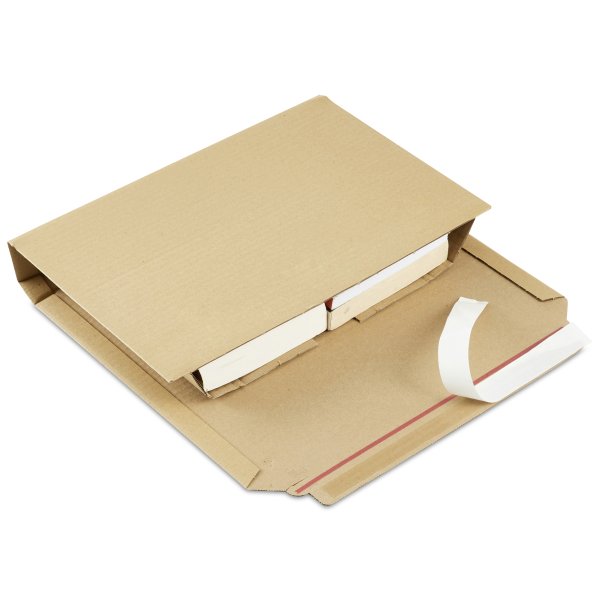 Boekverpakking 217x155x10-50mm Bruin - Afbeelding 2