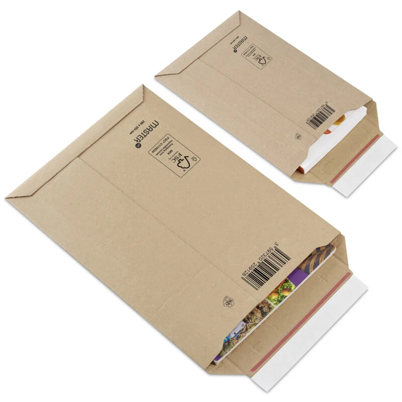 Golfkarton Enveloppen 250x353mm Bruin - Afbeelding 2