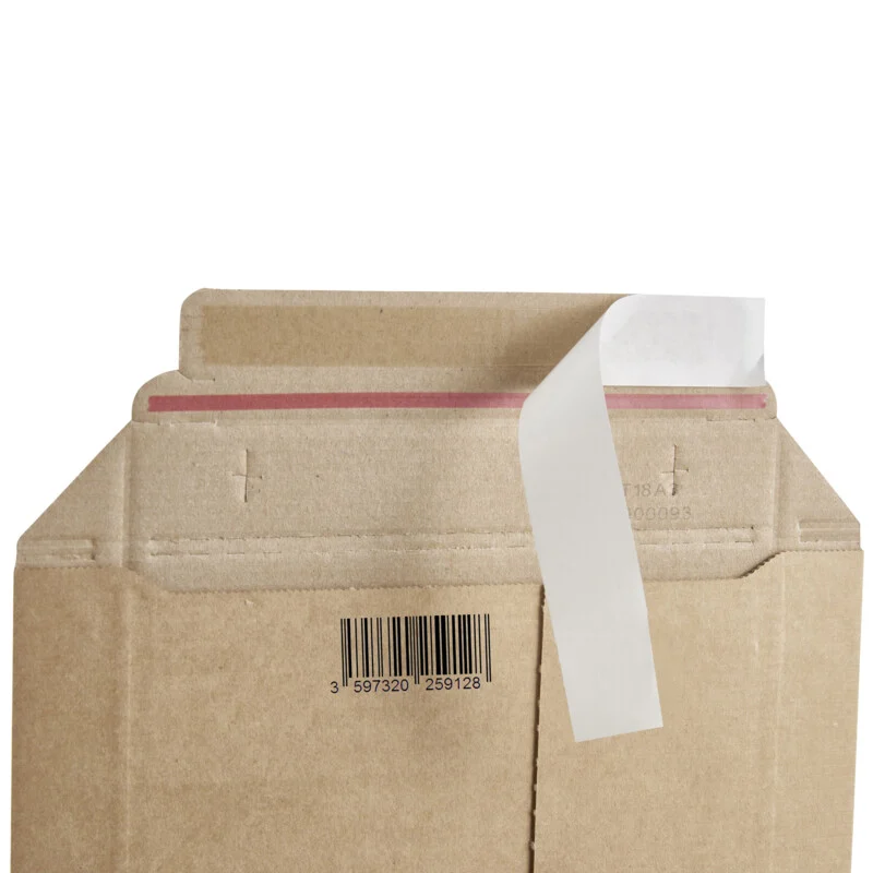Golfkarton Enveloppen 270x390mm Bruin - Afbeelding 2