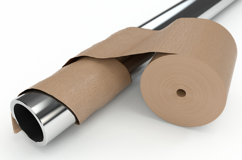 Natron Crêpe Papier 10 cm bruin - Afbeelding 3