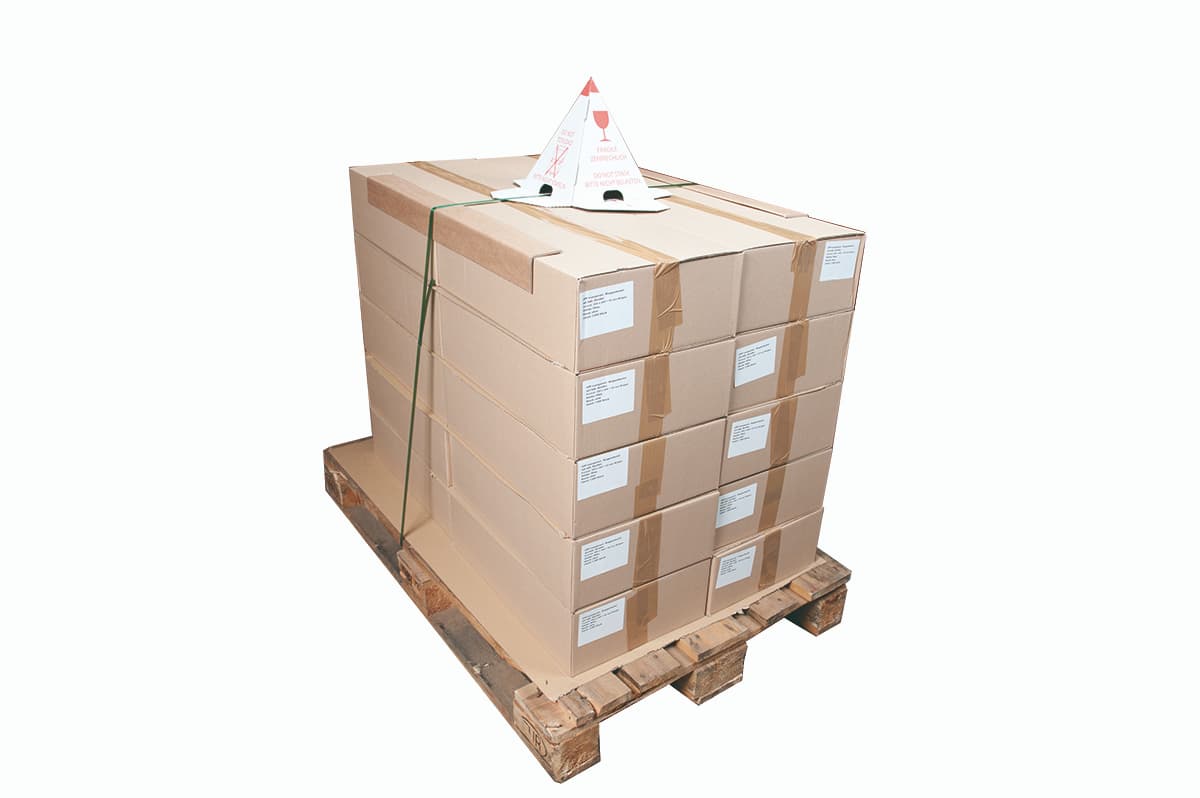 Anti-stapelhoedjes met plakstrip - wit/rood - Afbeelding 3