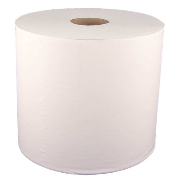 Poetsrol 27cmx1000mtr Wit 1-laags - Afbeelding 2