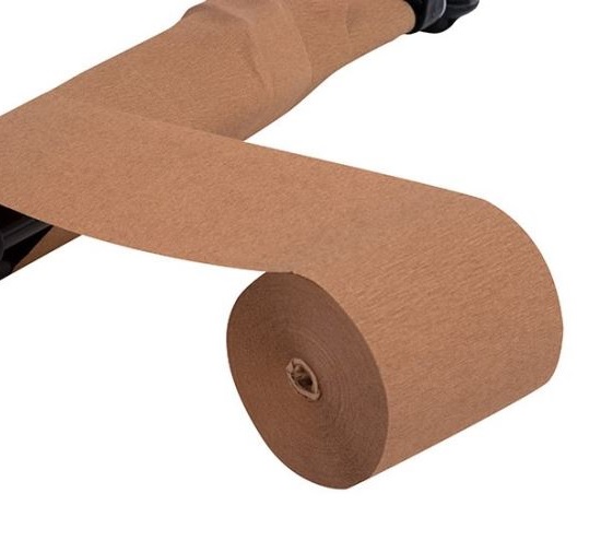 Natron Crêpe Papier 10 cm bruin - Afbeelding 2